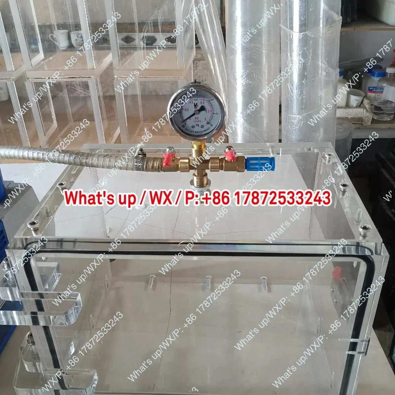 Transparent vacuum negative pressure sealed bucket defoaming tank packaging sealing performance leak detector acrylic plexiglass