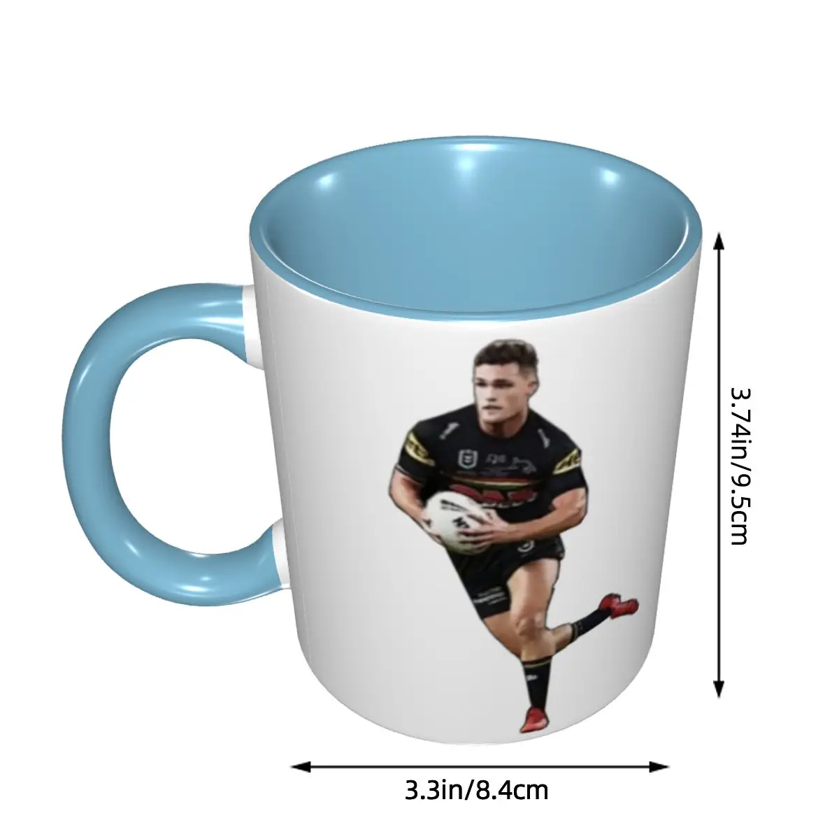 Nathan Cleary Penrith Panthers Mug Funny Ceramic Coffee Cups Tea Mugs Milk Cup Drinkware Gifts for Woman Man DIY Custom