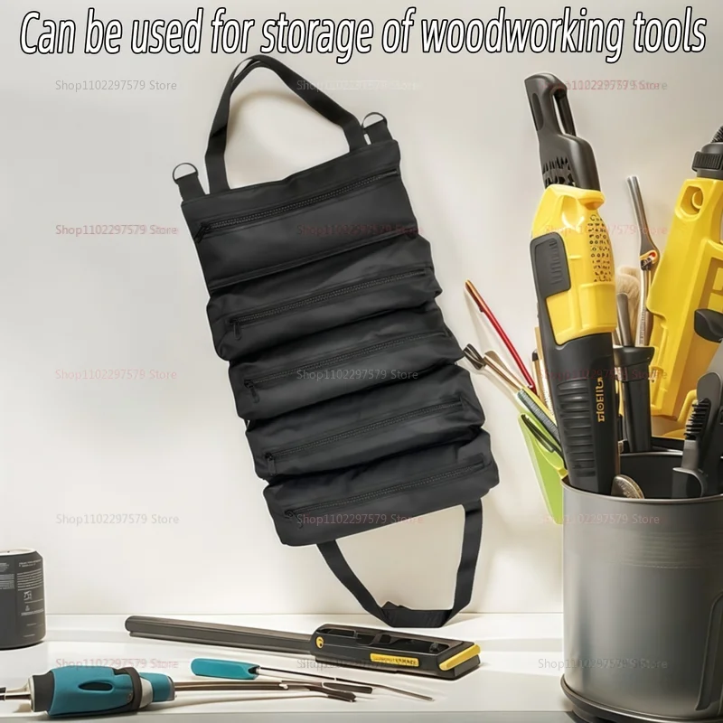 Borsa per attrezzi durevole Borsa per scroll per lavoratori Ingegneri Strumenti di manutenzione Organizzatore di attrezzi multifunzionale staccabile da campeggio