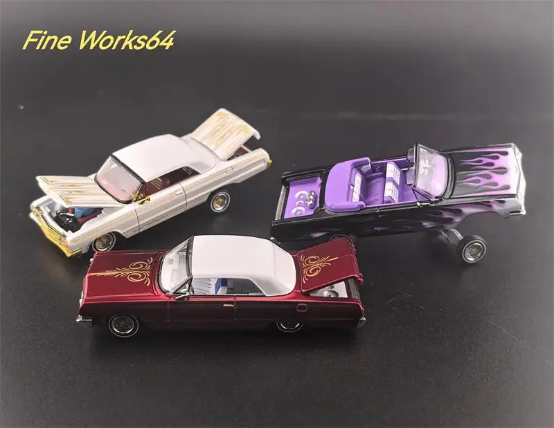 

Предварительный заказ Fine Works 64 1:64 Impala West Coast Bouncing Cars Литые модели автомобилей Подарки