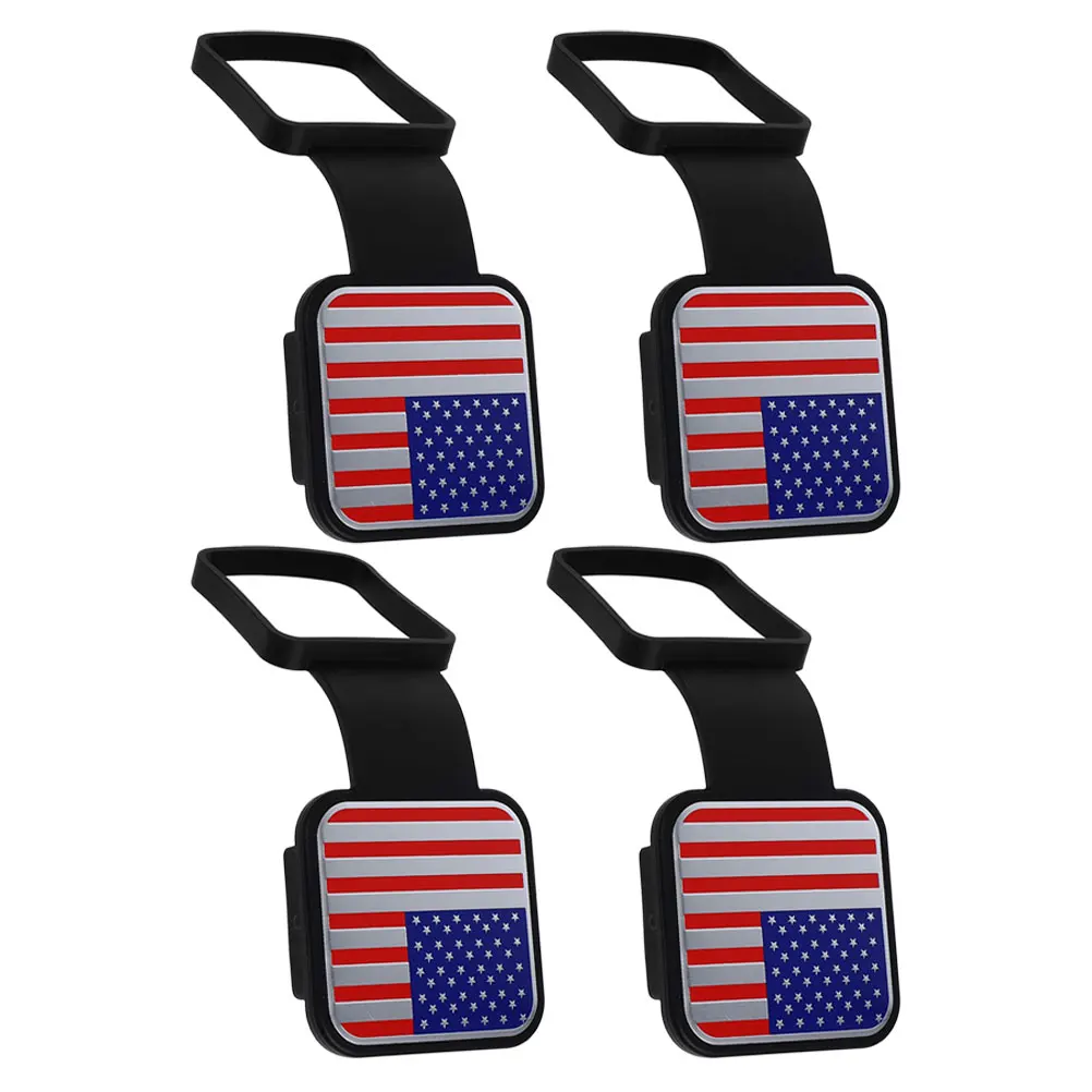 

4pcs Trailer Rubber Tow Hook Plug Cap For Trucks Caravans Durable Wear Resistant Easy Install Tow Accessories Receiver Hitch