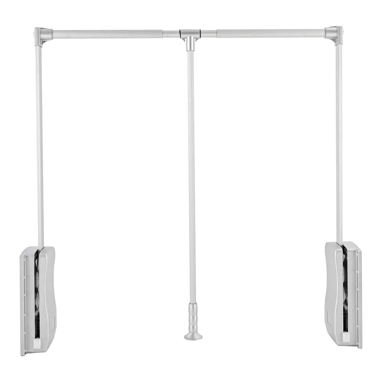 

Настенная вешалка для одежды, регулируемая штанга для шкафа, штанга для одежды из нержавеющей стали 35-47,2 дюйма, выдвижная вешалка для одежды для гардероба