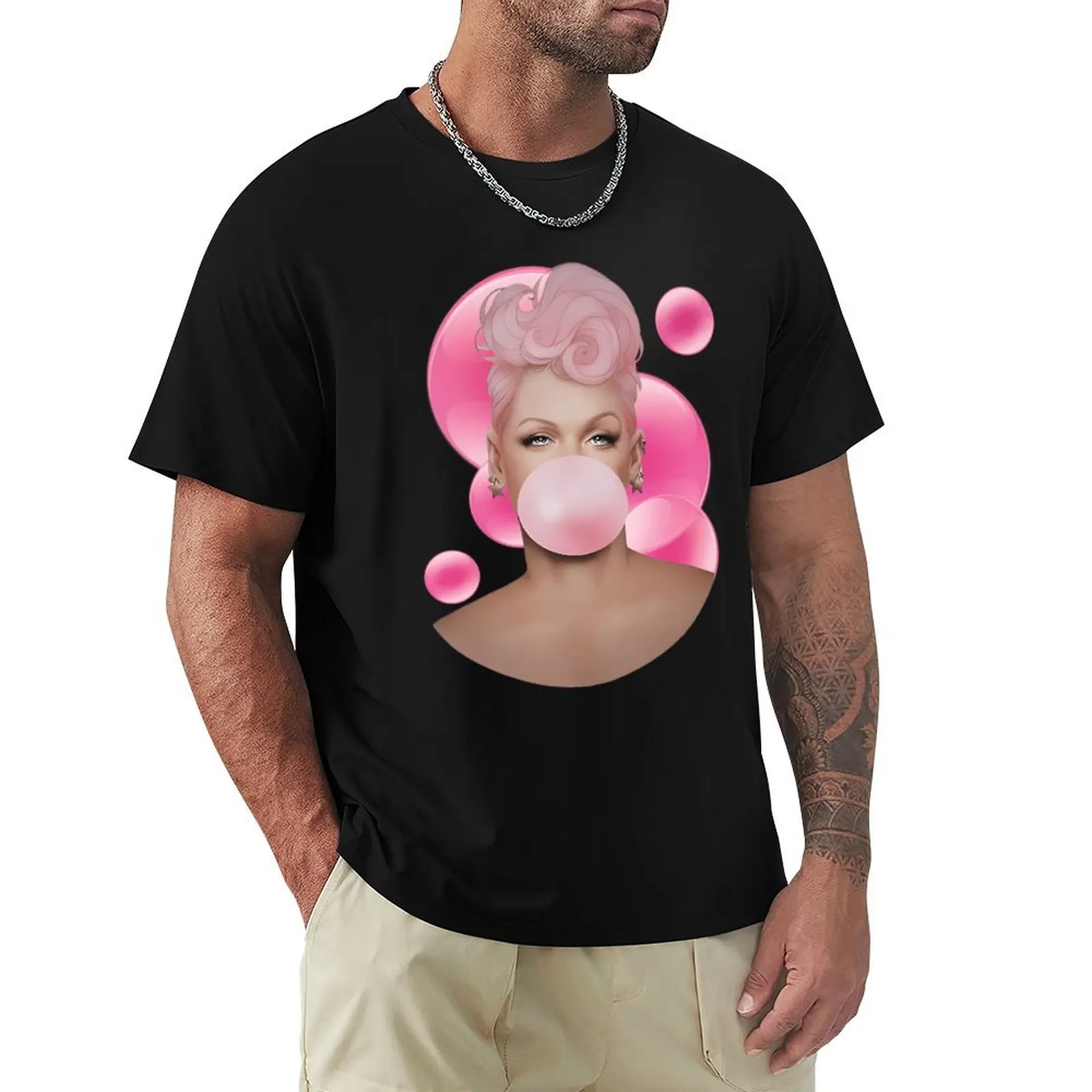 

Pi N K P_Nk P Nk Summer Tour T-Shirt oversized t shirt aesthetic clothes anime shirt plain white t shirts men