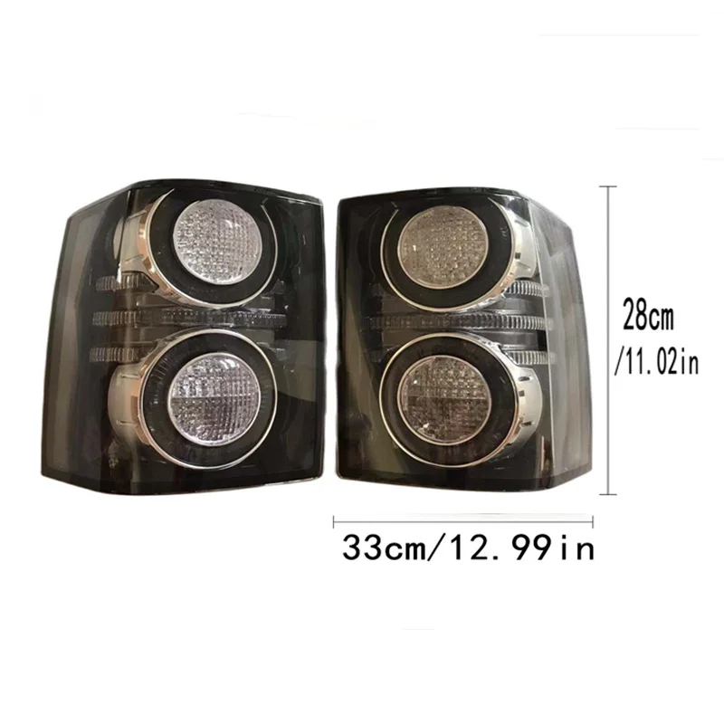 1 Pair Led Tail Light Upgraded For Land Rover 2010-2012  for Range Rover Vogue 2002-2009 Smoke Brake light Car Accessories