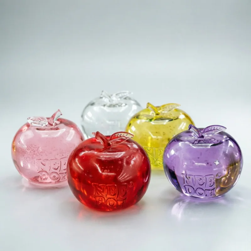 Nee Doh Transparent Maltose Apple Squishy Stress Relief Toy Cute Fruit Squeeze Fidget Toy Anti-Anxiety Sensory Toy Party Favors