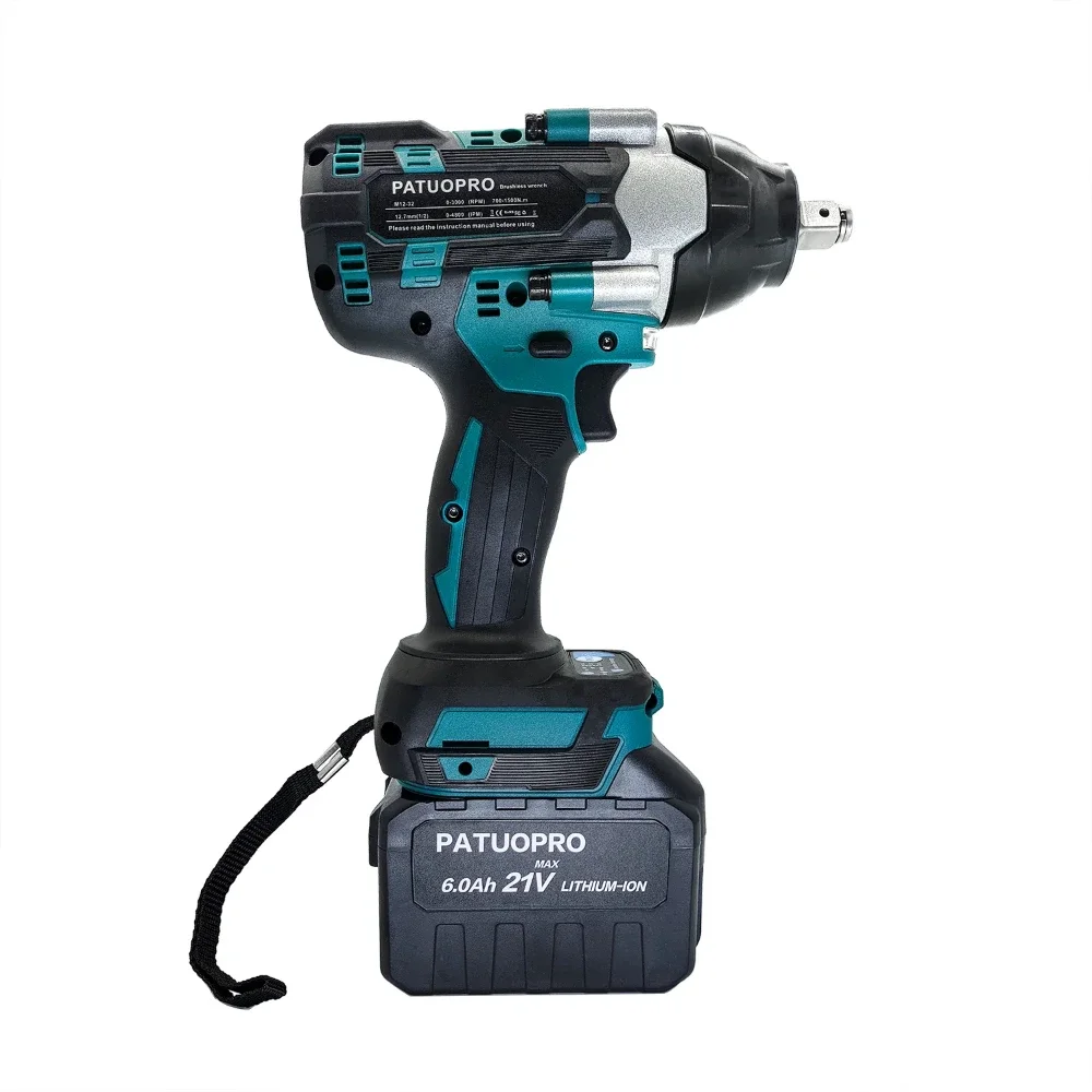 1500N.m Brushless Cordless Impact Wrench 1/2 inch High Torque Electric Wrench fit Makita 18v Battery