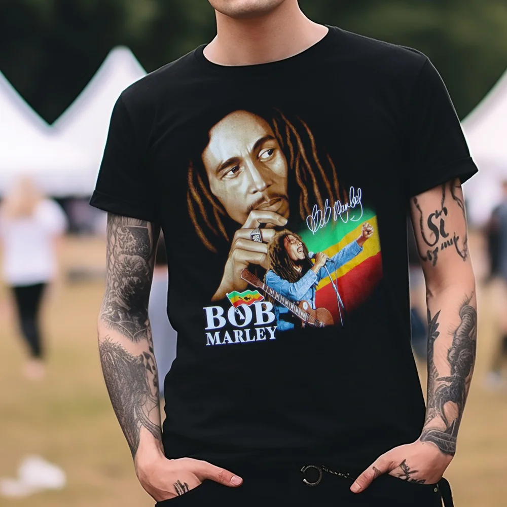 Camiseta da Black Bob Marley Reggae Band