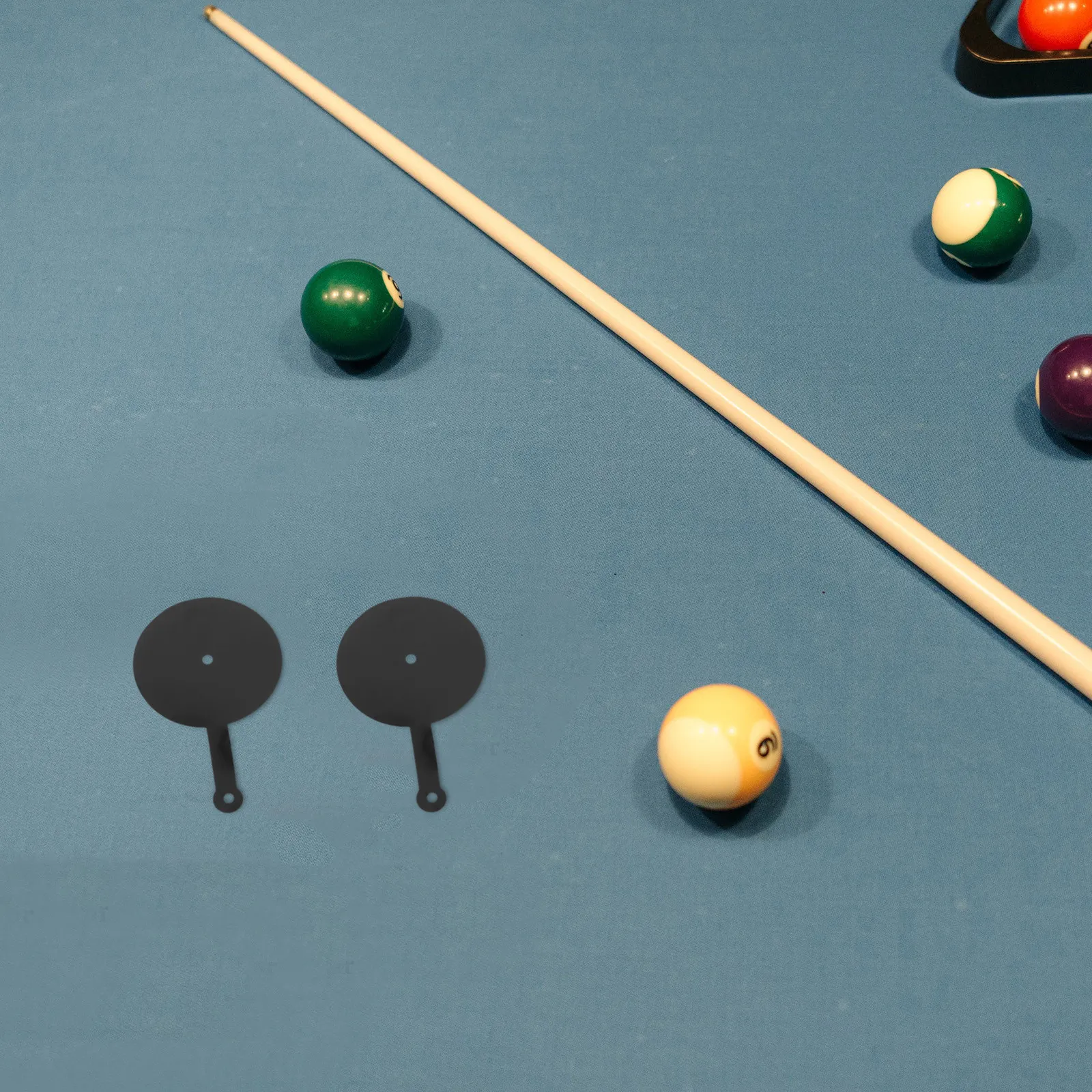 2Pcs Pool Aiming Training Mat with Position Dots Billiard Practice Aid for Accuracy Improvement Cue Technique Development