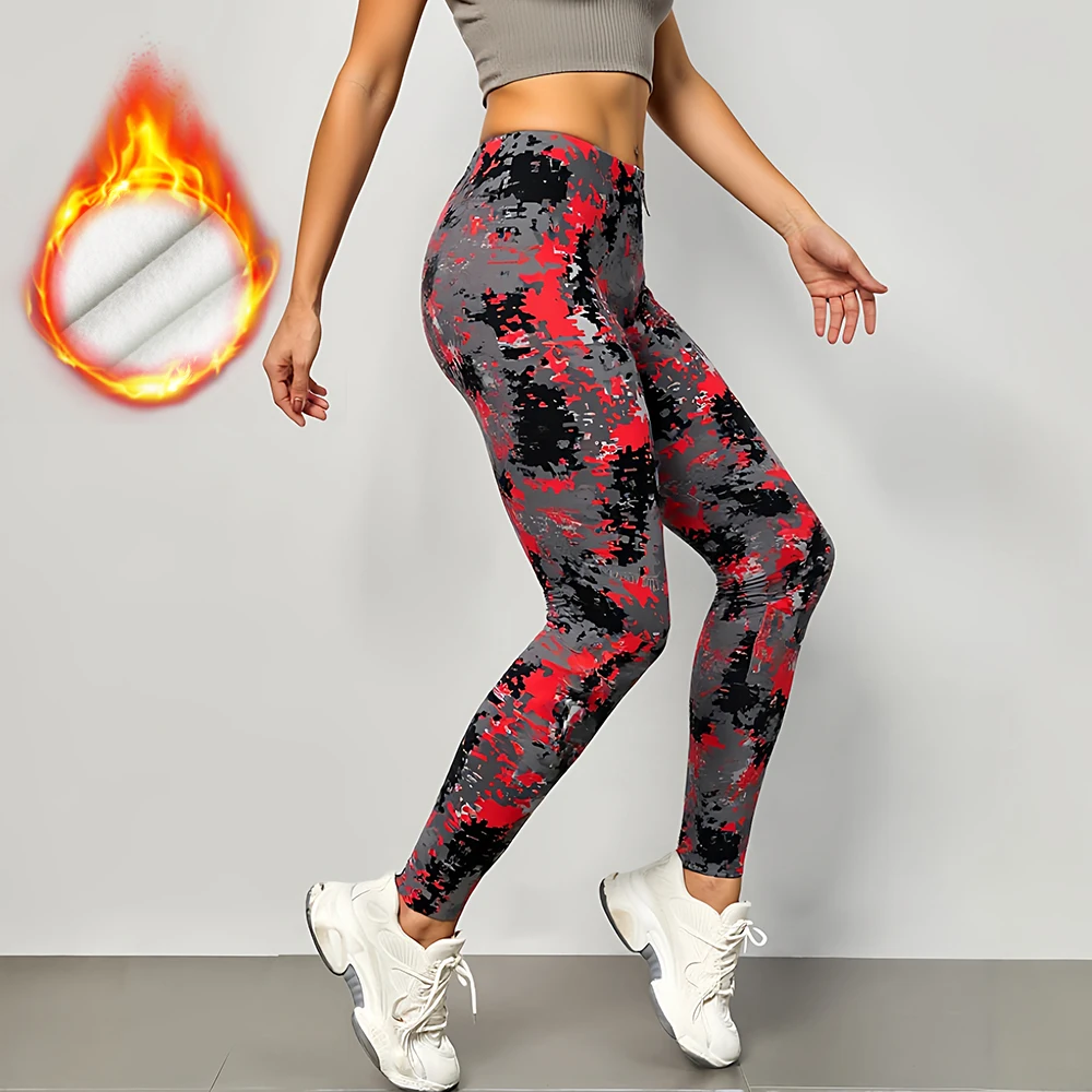 

Mia Muse Autumn Leggings 2025 Women's Full Print Hip Lifting Skinny Natural Waist Pilates Ankle Leggings