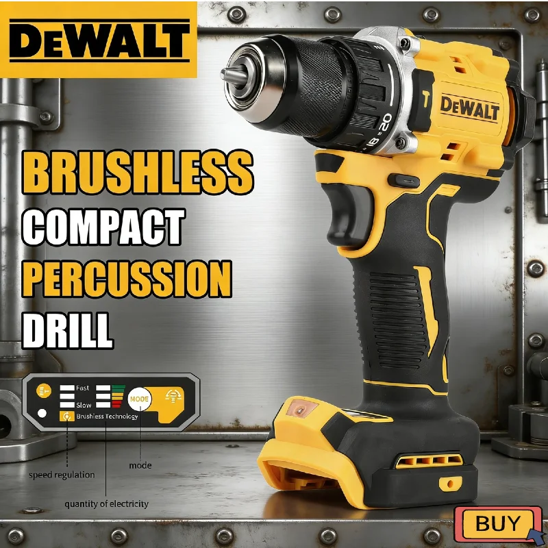 

Аккумуляторная ударная дрель-шуруповерт DEWALT DCD805, 20В, бесщеточная, многофункциональная