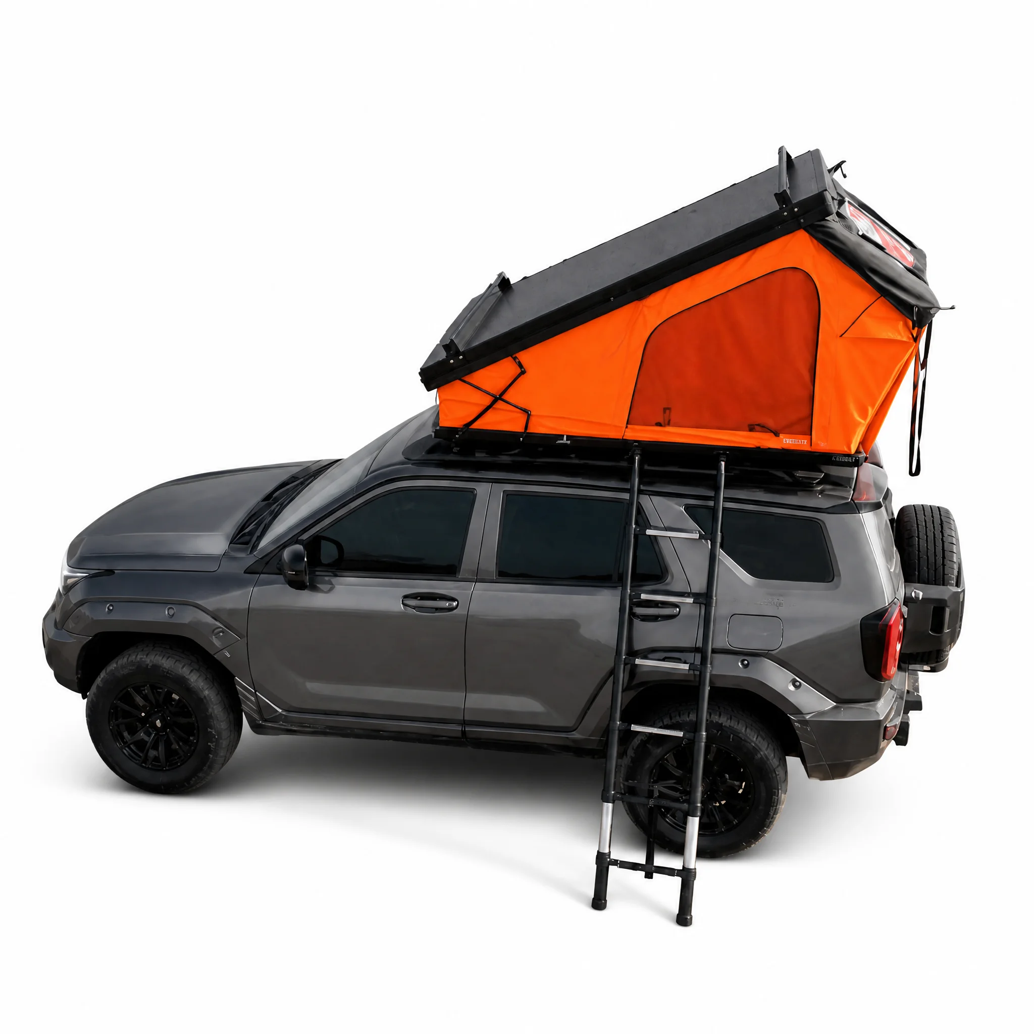 2026 Automatic Quick Setup Rooftop Tent 3000mm Waterproof 2-3 Person Vehicle Camping Tent with Aluminum Ladderpromote sales