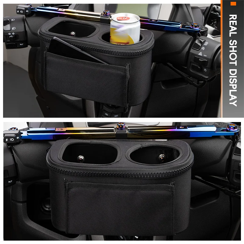 For Yamaha XMAX 300/250 NMAX155 Motorcycle Handlebar Drink Water Bottle Cage Cup Holder Crossbar Bracket Balancebar Storage Bag
