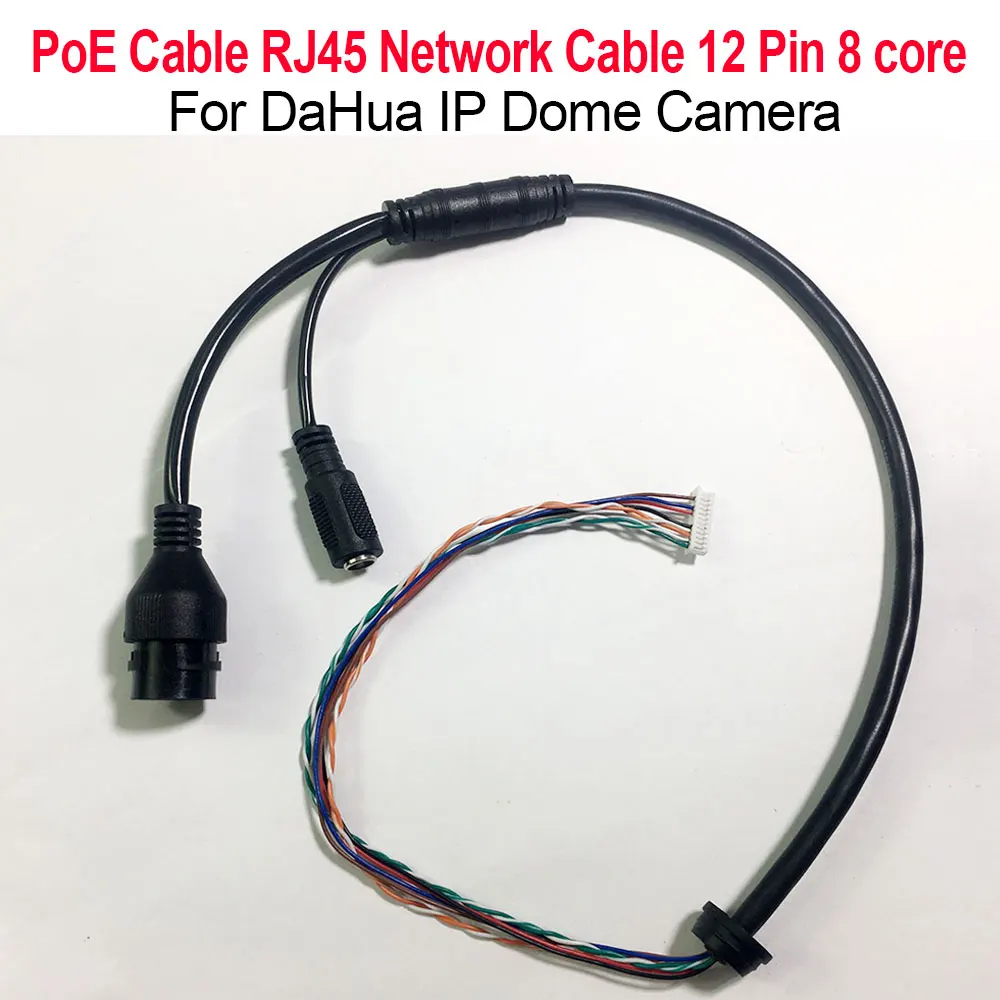 ethernet lan poe cabo rj45 cabo de rede 12 pin nucleo dahua camera dome ip 01