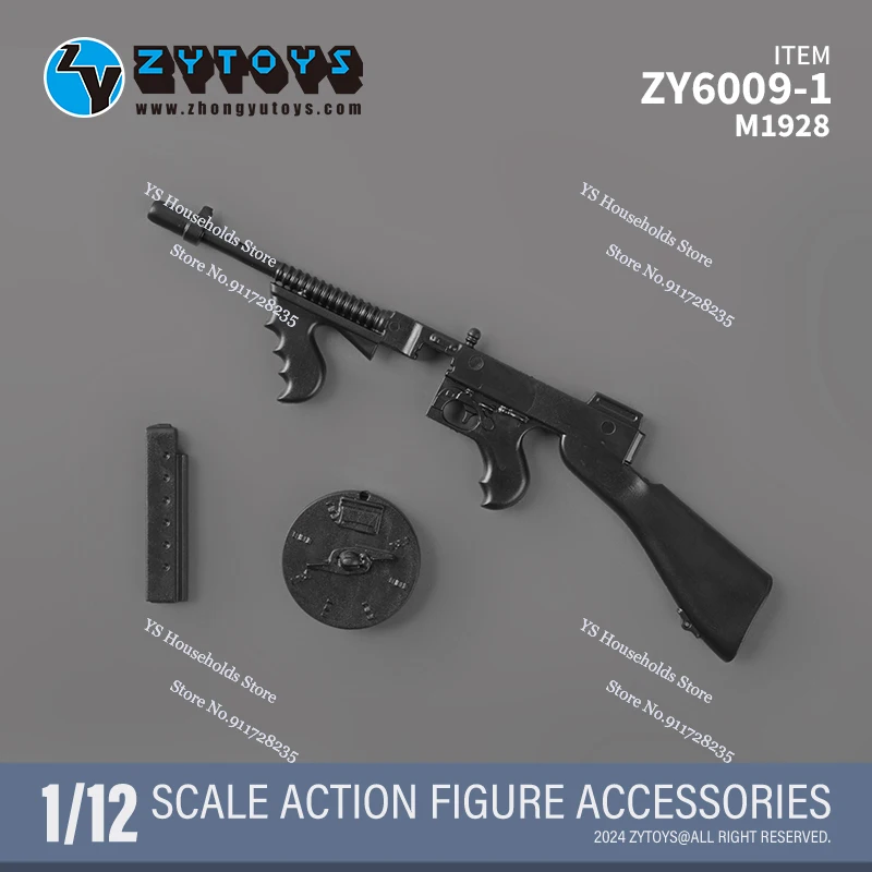 ZYTOYS ZY6009 1/12 Soldier Mini Weapon Accessories M200 M82A1 M1928 Static Non-functional Model Sniper Gun Toys For 6