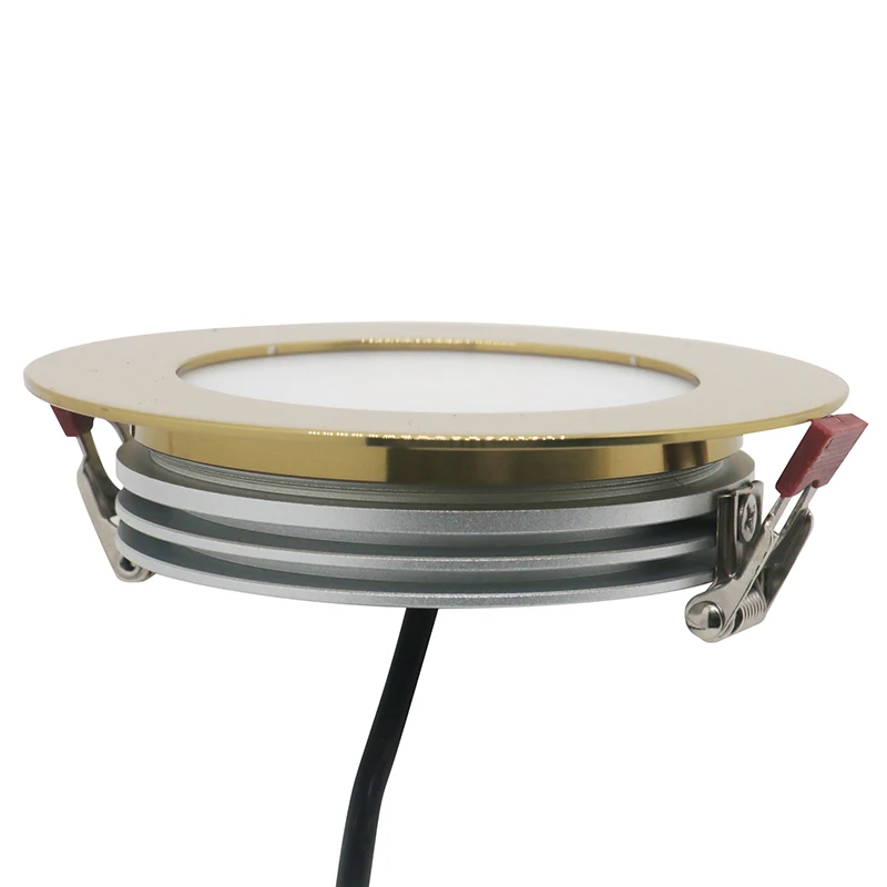 Oro 316SS IP68 RGBW bianco 12V 24V 6W ha condotto la luce verso il basso per barca/yacht/marina