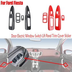 For Ford Fiesta 2009-2013 2012 2011 2010 Door Electric Window Switch Lift Panel Trim Cover Sticker