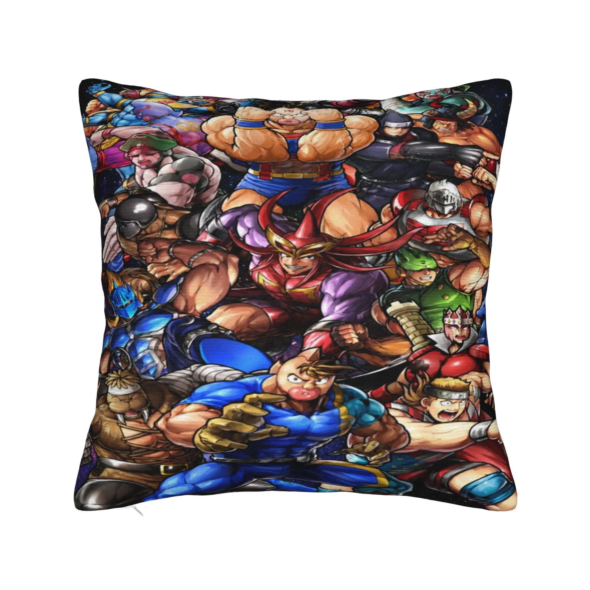Streets Fighters Pillowcase Merch Printing Cushion Cover  Pillow Covers Living Room Decor Square Multiple Sizes