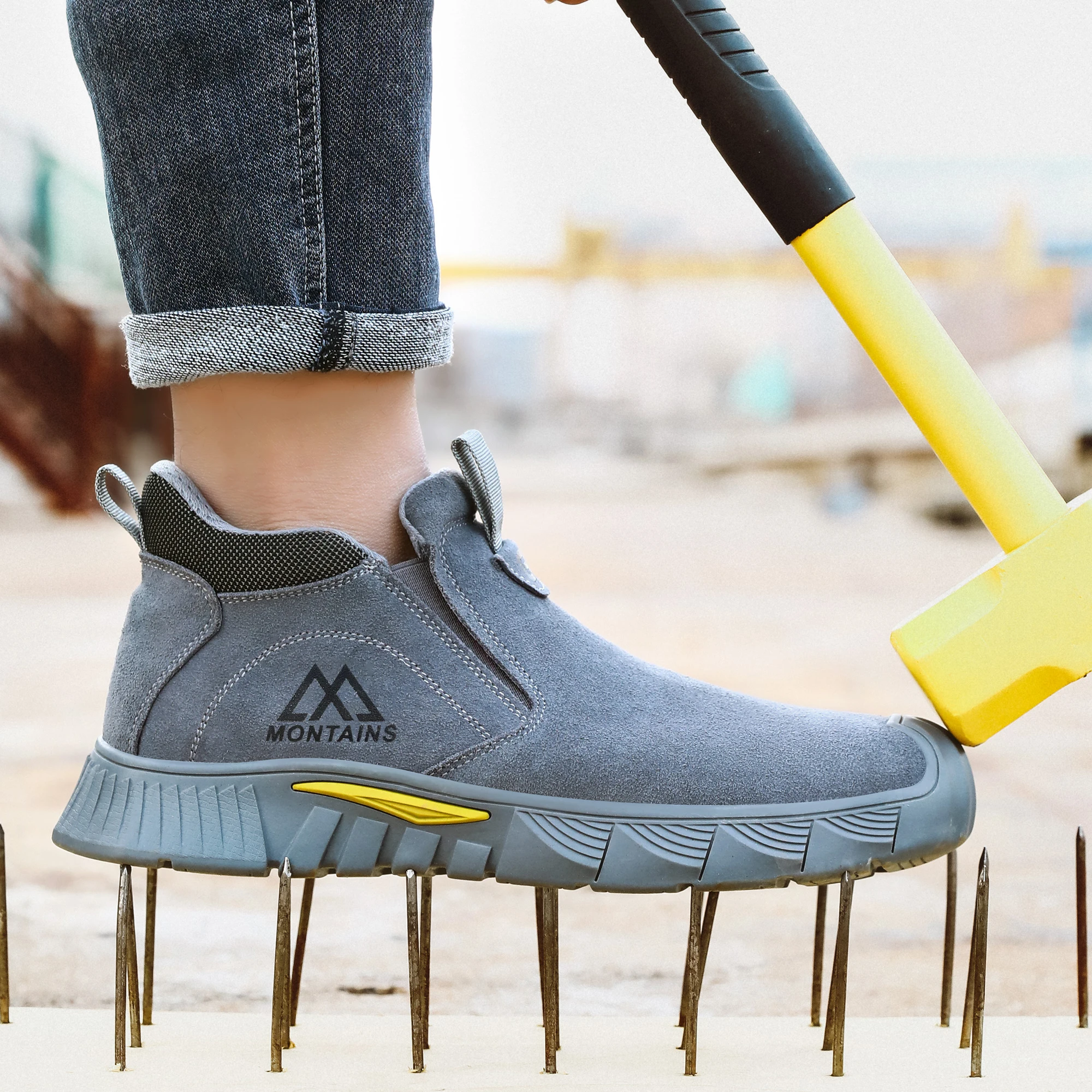 Durable Men's Safety Shoes Fas - Leather Work Factory ulasan dan harga