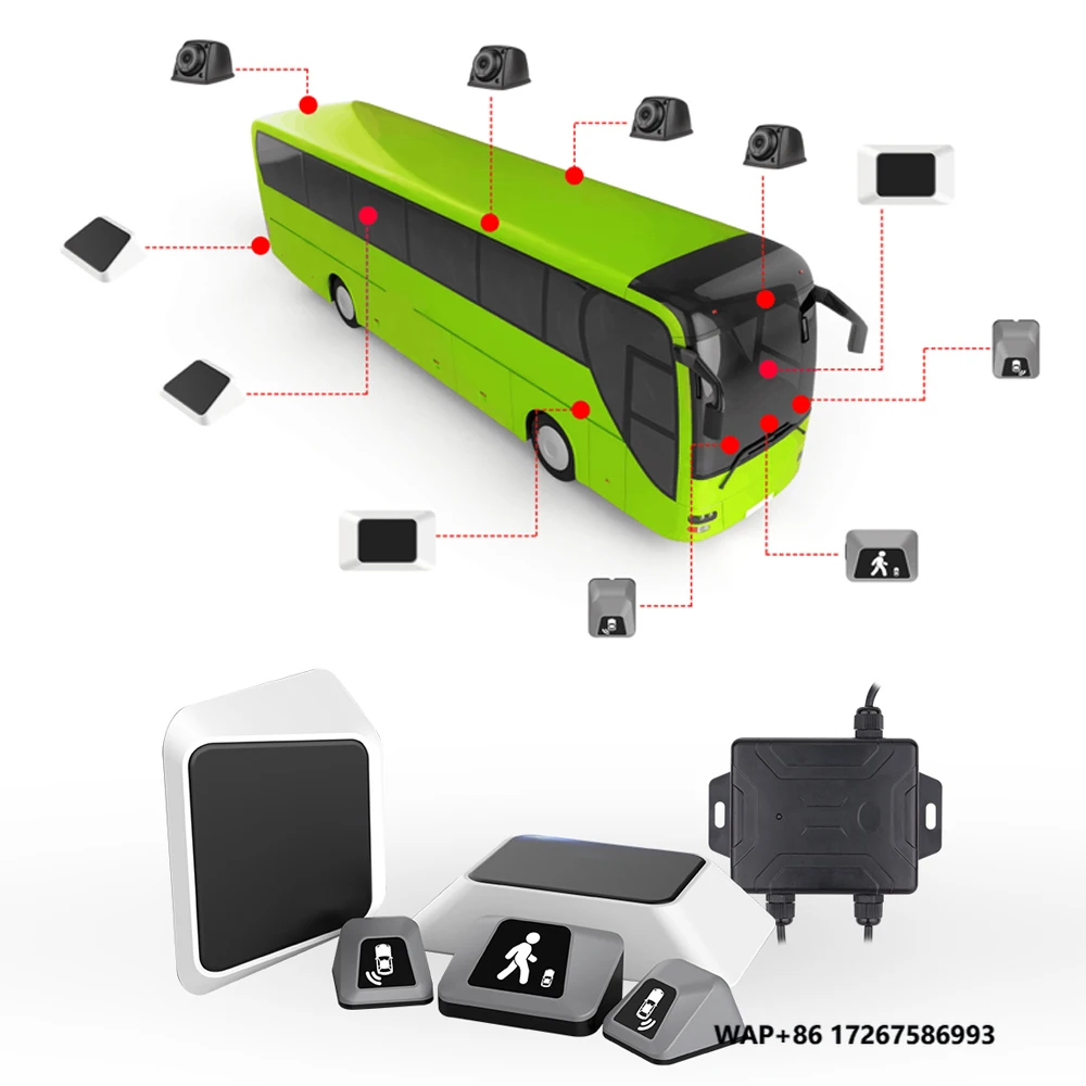 R151 77GHZ 50m Millimeter Wave Radar Sensor Kit System BSD Human Presence Detector for Car Bus Reverse  License Plate