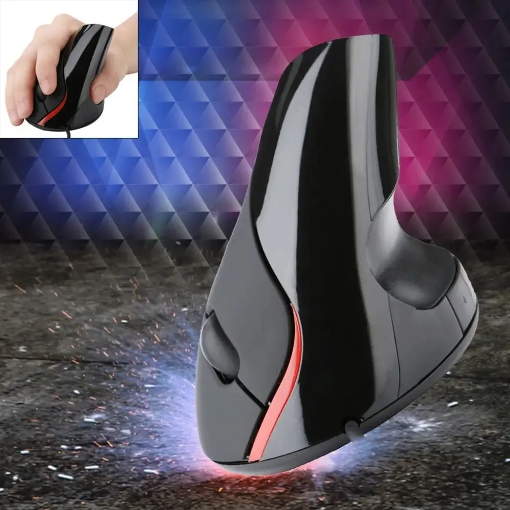 

New USB Connection Vertical Gaming Mouse Ergonomic Design Optical Sensor Wired Mouse Vertical Shape 5-Button Mouse PC Gaming