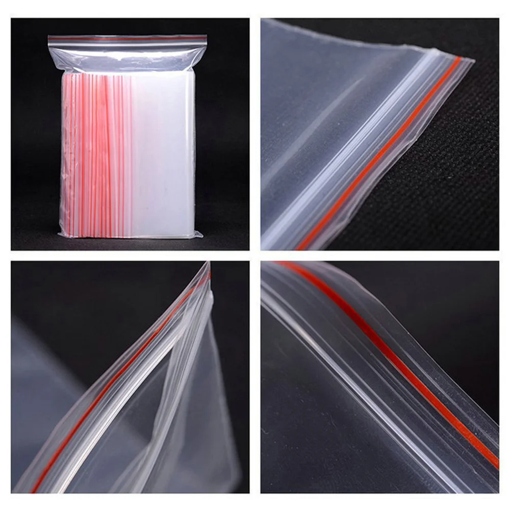 Reclosable Storage Bags Clear Sealed Zipper Sealing Transparent Dispenser Vacuum for Clothes