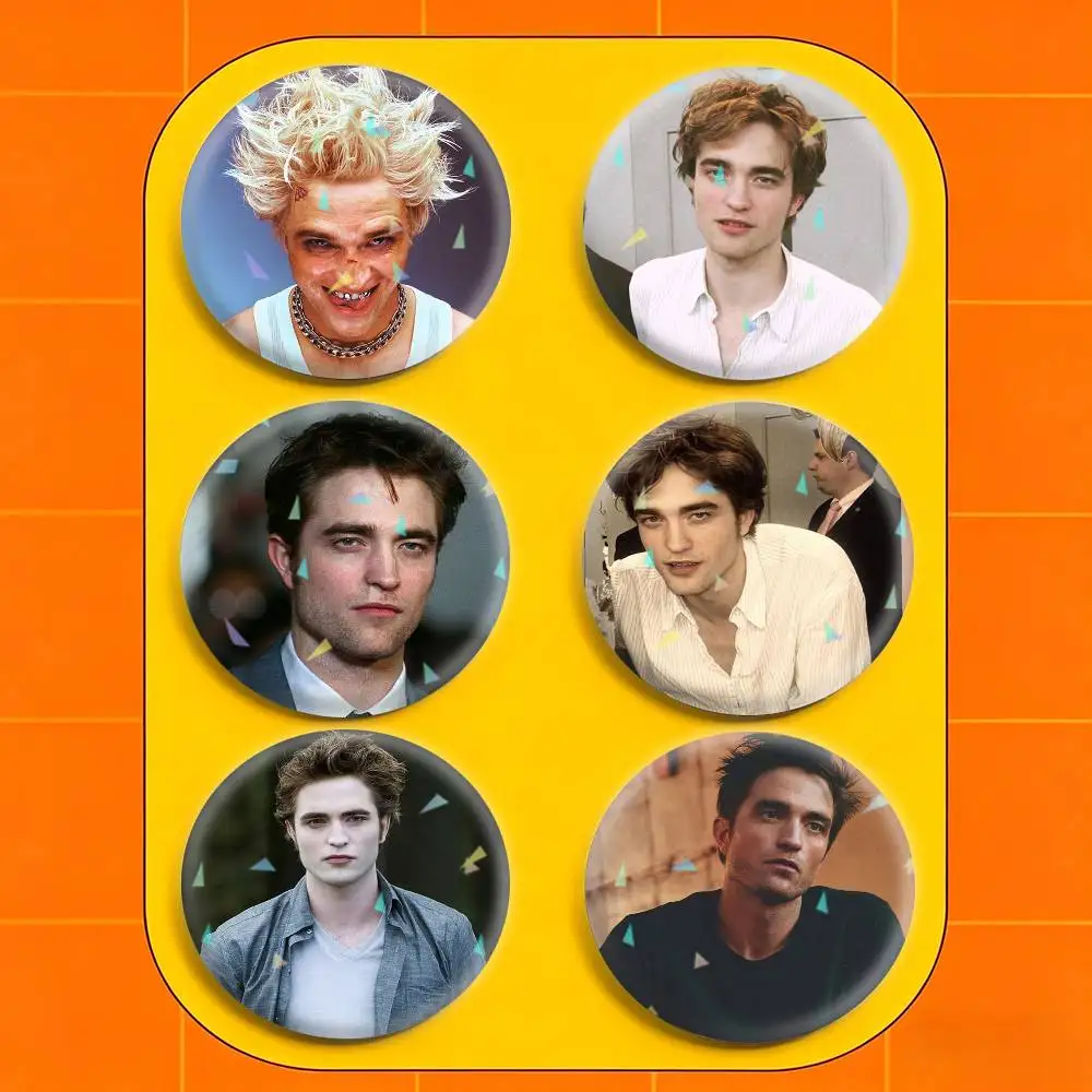 R-Robert P-Pattinson  32/44/58mm Handmade Pins Round Brooch Badge Backpacks Clothes Jewelry Gifts