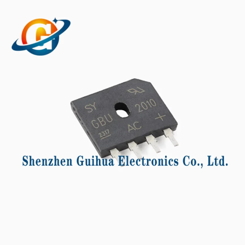 10pcs original genuine GBU2010_1KV_20mA_single-phase glass passivated bridge rectifier rectifier bridge