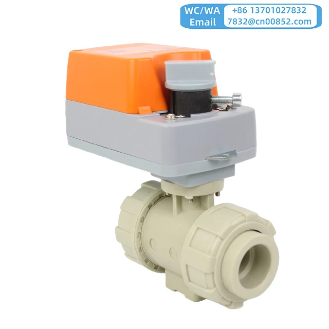 

YMER 4-20mA 0-10V Modulating Electric Control Valve Ball Valve PPH DN15 DN20 DN25 DN32 DN40 DN50 True Union Hotmelt Connection