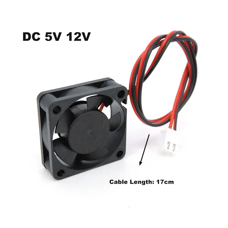 DC 5V 12V 24V 3010 Вентилятор охлаждения Бесщеточный мини-вентилятор 30*30*10MM Кабель 2-контактный масляный радиатор подшипника для деталей 3D-принтера Reprap
