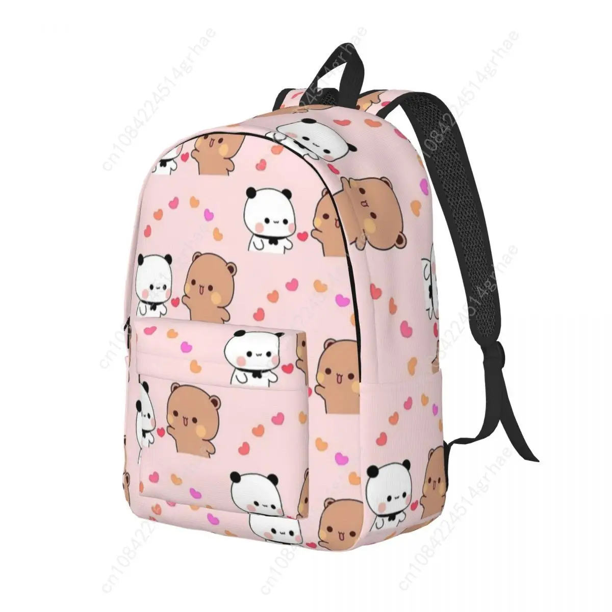 Panda Bears Bubu And Dudu Backpack Men Women Fashion Student Hiking Travel Daypack Cartoon cute Love College Canvas Bags Outdoor