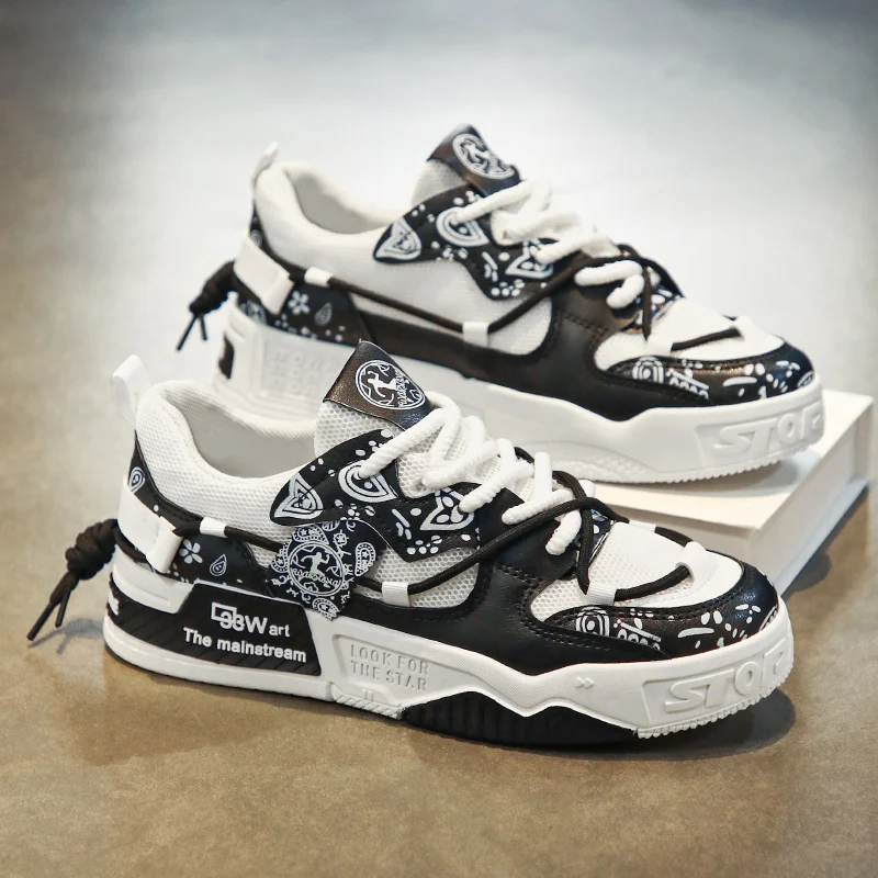 

Дышащая мужская обувь на плоской подошве, осень 2023, новая повседневная мужская обувь, уличные удобные сетчатые мужские кроссовки, противоскользящие