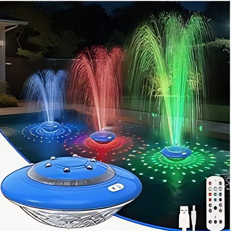 Color Changing Waterproof Solar Lawn Lamp Dual Layer Jellyfish Plug-in Outdoor Garden Landscape Decor Light