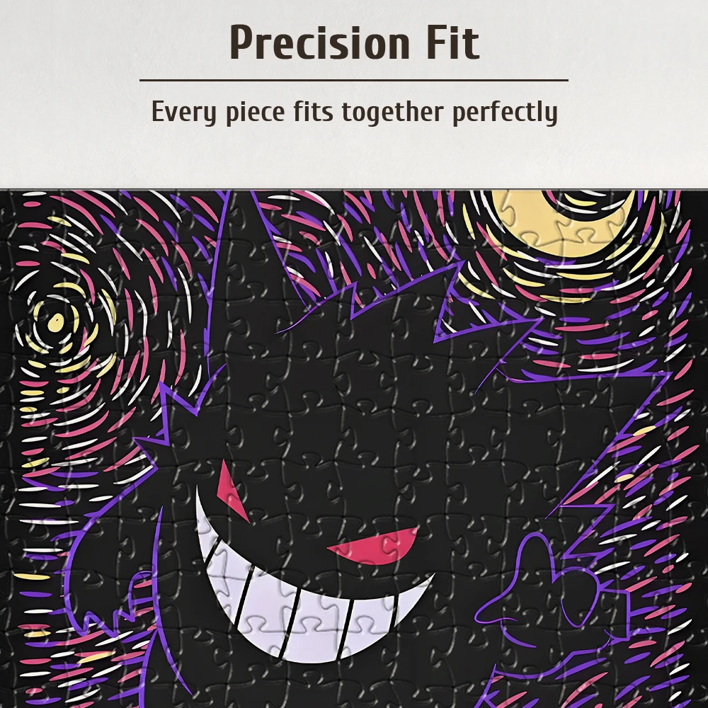 Pokemon Gengar houten puzzelspel - 108/200/300/500/1000 stukjes - Brain Teaser speelgoed voor volwassenen en kinderen