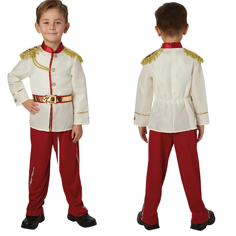 

Kids Cosplay Prince Boys Costume Children Halloween Carnival Dress Up Outfit Party Charming Royalty Roleplay Disfraz Hombre