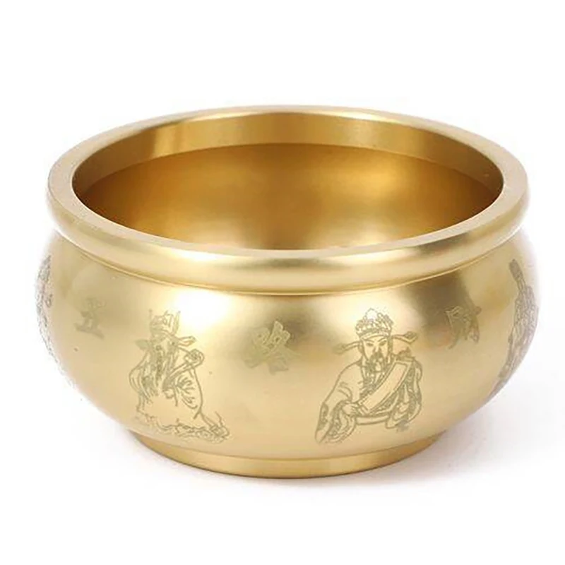 Treasure Bowls Desktop Small Ornament Home Decor Cornucopia Brass Fortunate Attract Wealth Good Luck Magical Power