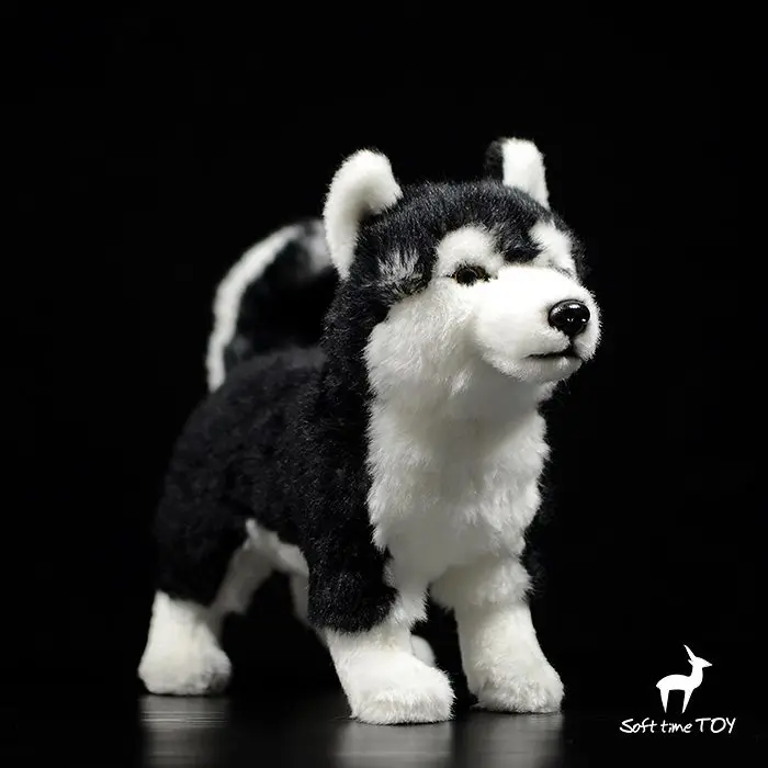 Realistic Dog, Siberian Husky, Sled Dog Stuffed,Small ornaments and miniatures