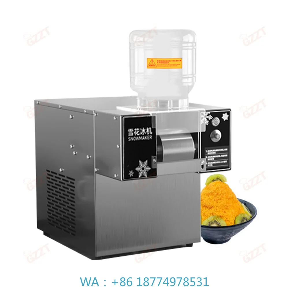 1. 8/9/10cm Cooling Roller Snowflake Ice Shaver High‑grade Compressor Bingsu Snow Ice Shaver for Commercial Dessert Shop