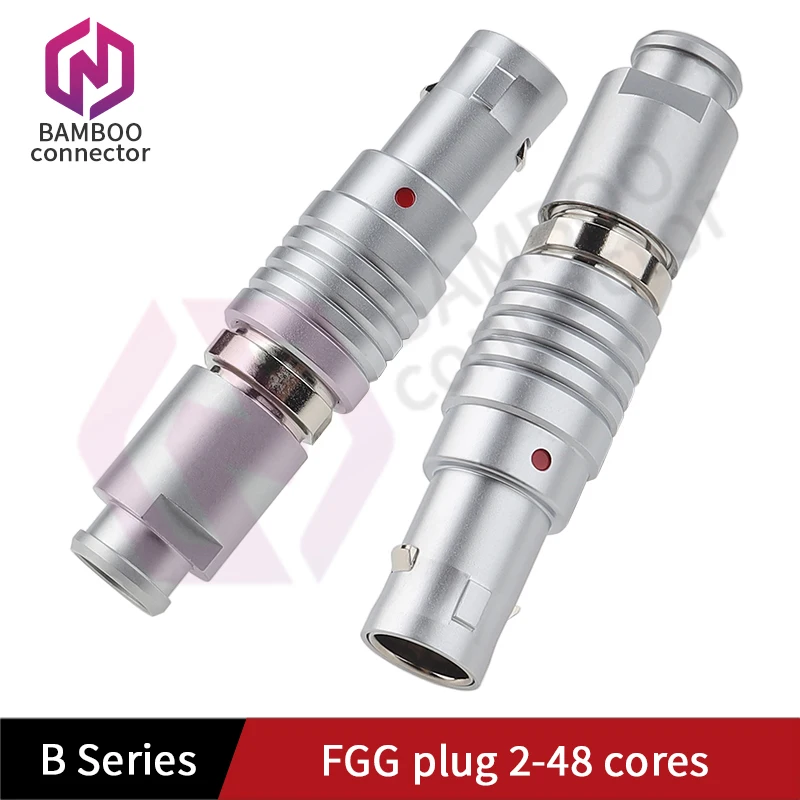 FGG.00B FGG.0B موصل ذاتي القفل يعمل بالدفع والسحب 305 306 307 2-48 موصل أساسي كابل المنظار قابس دائري معدني قابس مصغر #3