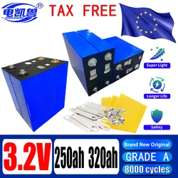 new 3.2V 320AH 250ah Lifepo4 battery DIY 12V 24V 48V RV EV A-class lithium iron phosphate solar system rechargeable battery