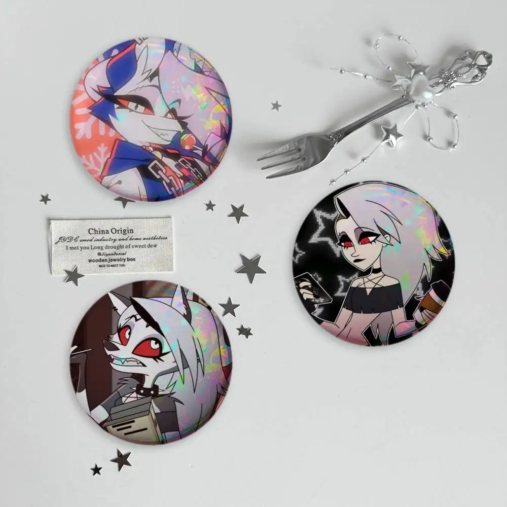 loona H-Helluva B-Boss Brooches Cartoon Badge Pins Backpack Hat Accessories Friend Gift