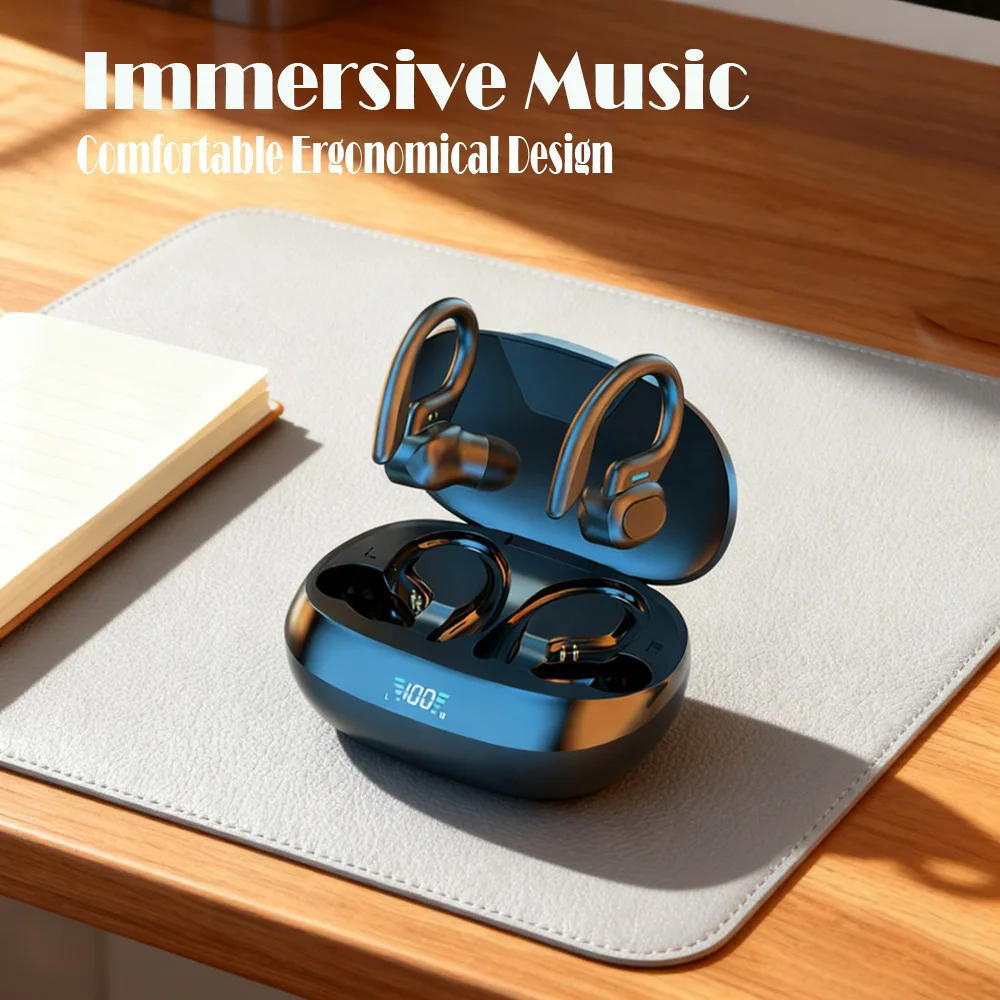 

Original SP16 True Wireless Earbuds Bluetooth earphone Ear hook Sports HiFI Stereo Waterproof Headset for Workout Gaming Sports