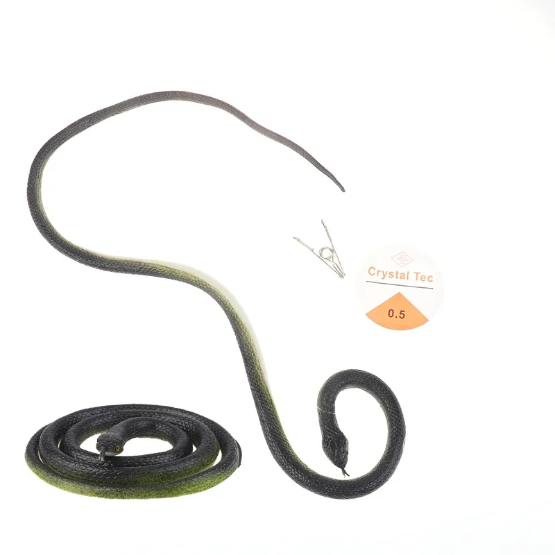 Outdoor-Schlangen-Scherzartikel mit Schnurclip – Schlangen-Scherzspielzeug zum Verfolgen, lustiges Scherzgeschenk für Partys und Versammlungen – Detail 6