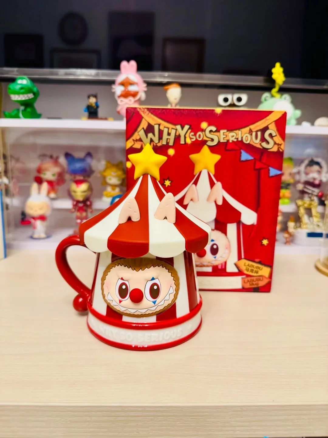 

POPMART 2025 Новый оригинальный продукт WHY SO SERIOUS Series Labubu Сумка для конфет и чашка слепая коробка милый сюрприз подарок на Хэллоуин