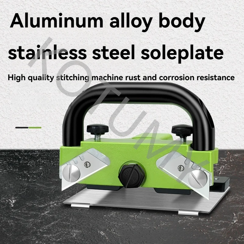 Aluminum alloy floor sewing machine, a construction tool used for seam joining and floor trimming of splicers