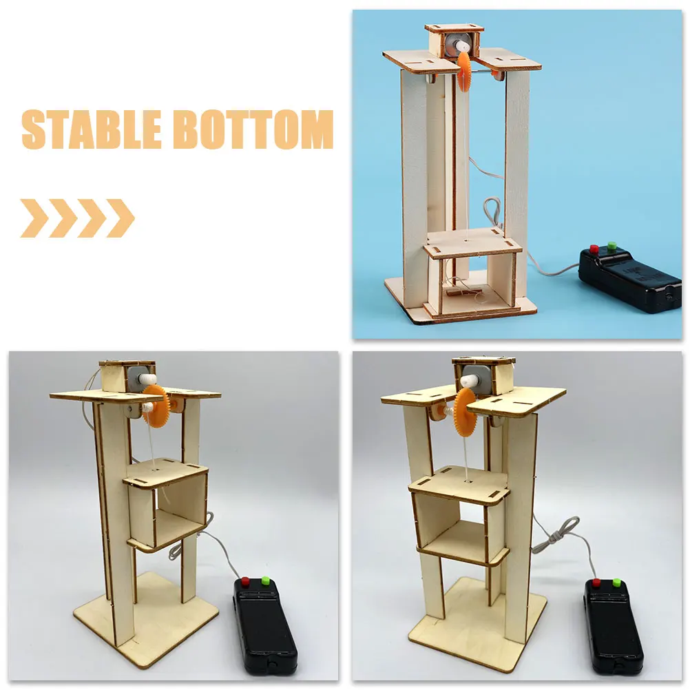 

2pcs Elevators Puzzle Making Kit Set Lifts Crafts Assembly Science For Kids Science Experiment Projects Assembly Playthings Diy