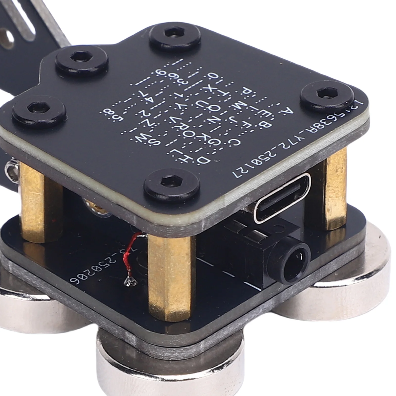 CW Keyer Allenatore completamente automatico PCB 4 Base magnetica al neodimio Doppia paletta Chiave Morse automatica Chiave CW Allenatore completamente automatico
