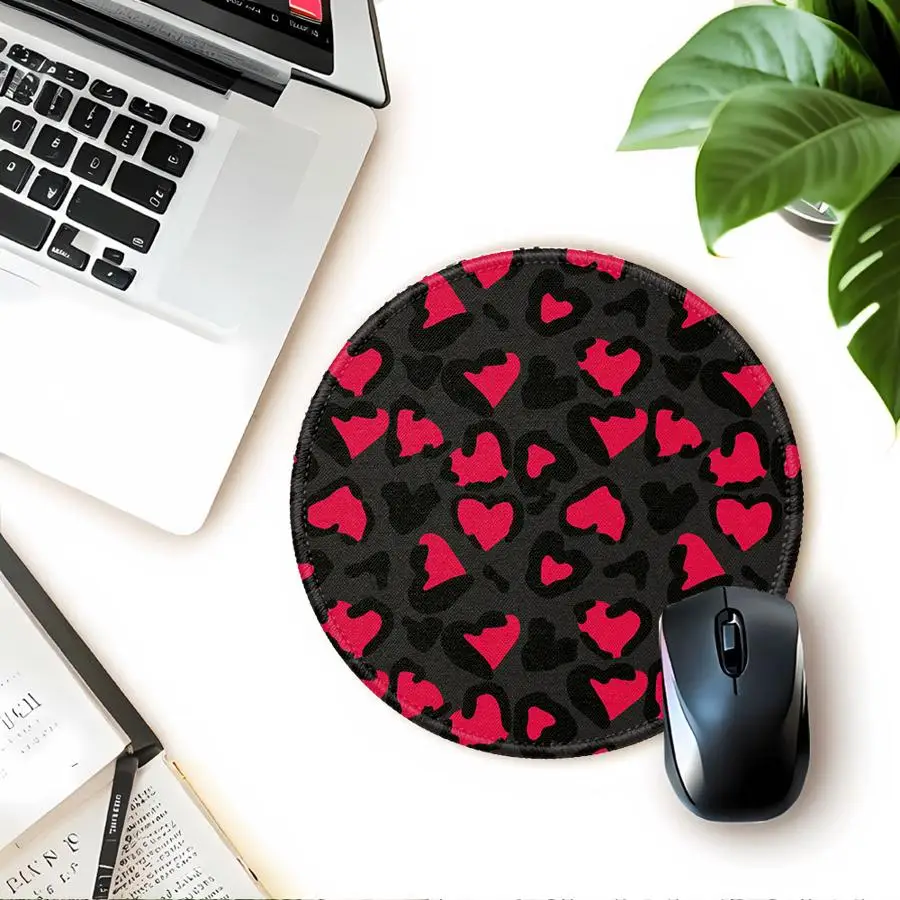Red Heart Pattern overlock 1pc Mouse Pad Computer Laptop Pad Desk accessories Game Console Pad office Pad Keyboard Mouse Pad