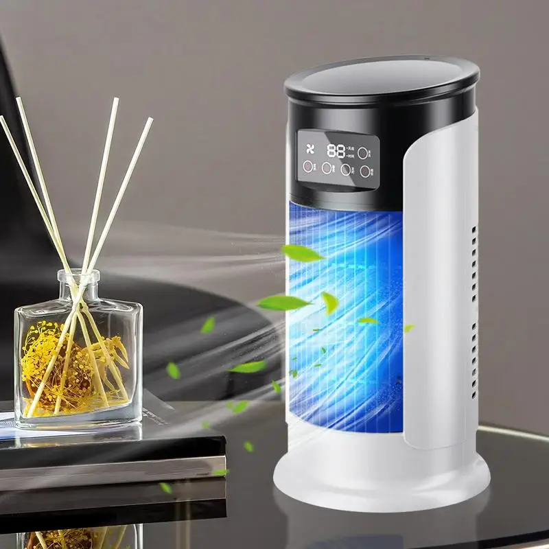 

Air Conditioner Fan Portable AC Small Personal Air Cooler Fan Adjustable Speeds 300ml Water Tank Room Cooling Quiet Personal