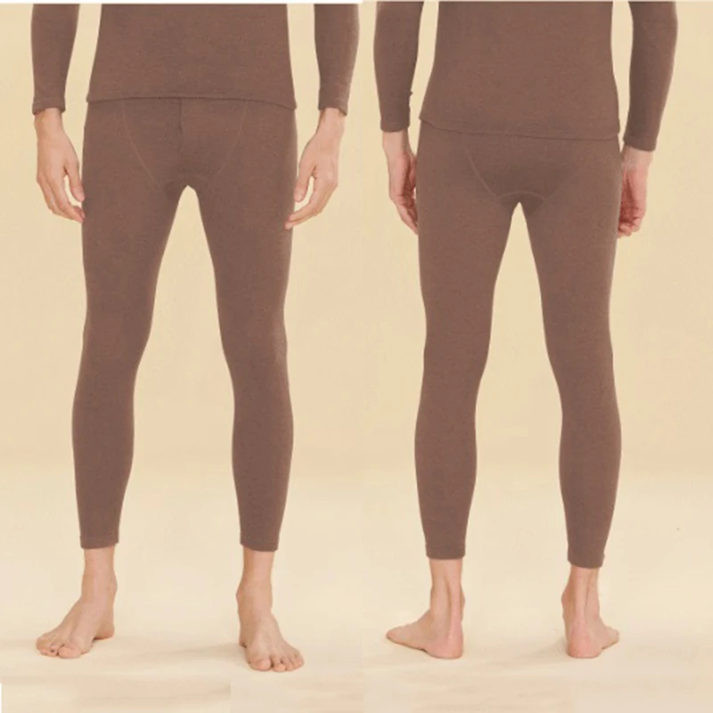 

7A Antibacterial Cashmere Silk Autumn Pants Men's Underwear Leggings Winter New Warm Pants Clothes