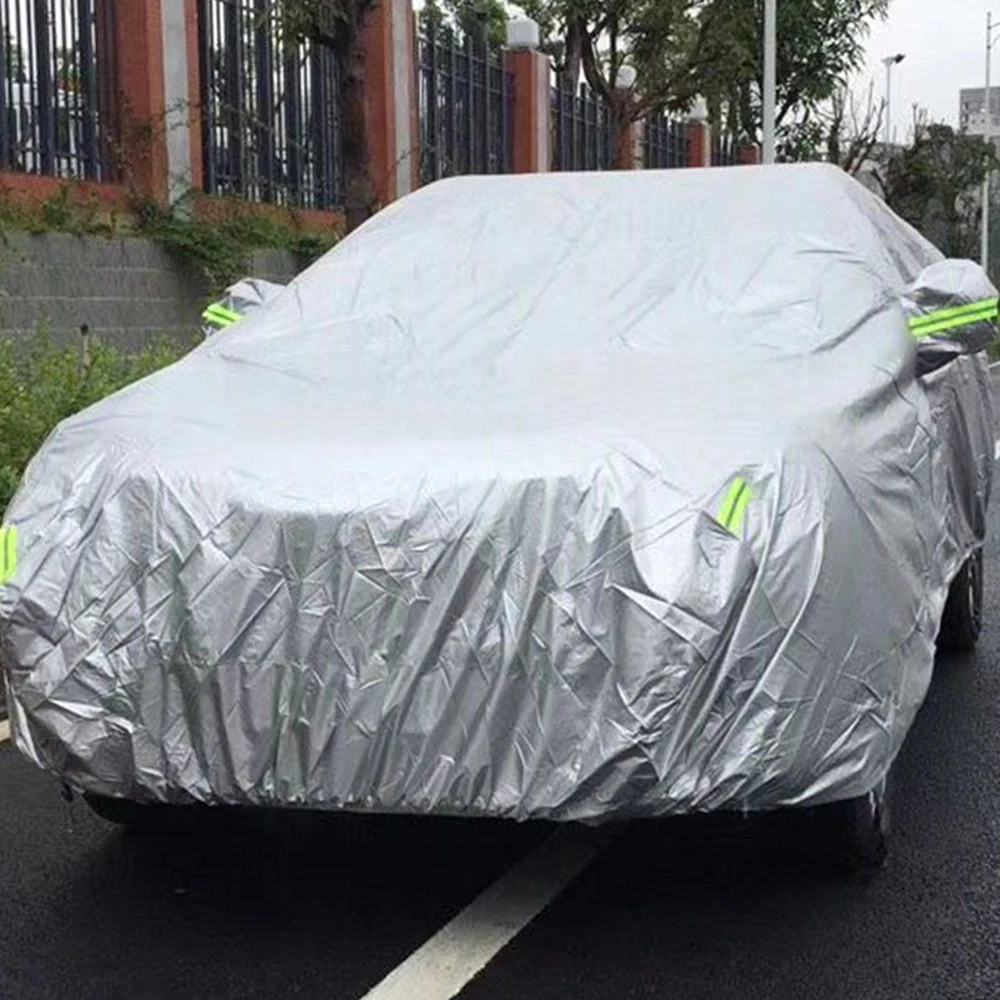 S-XXL Car Cover Sedan Full Covers with Reflective Strip Sunscreen Protection Dustproof&Waterproof UV Scratch-Resistant Universal